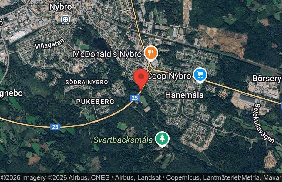 Händelseplats, Google Maps